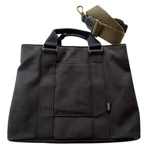FEED Projects Medium Canvas Crossbody‎ Bag in Black